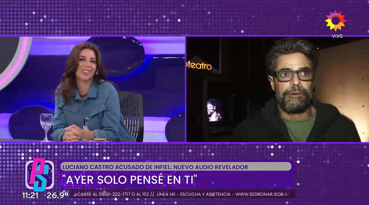 Revelaron un fuerte y explosivo audio de Luciano Castro. Revelaron un fuerte y explosivo audio de Luciano Castro. 