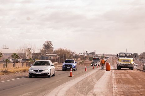 Las obras del Acceso Este transcurrirán por varios meses. Las obras del Acceso Este transcurrirán por varios meses.