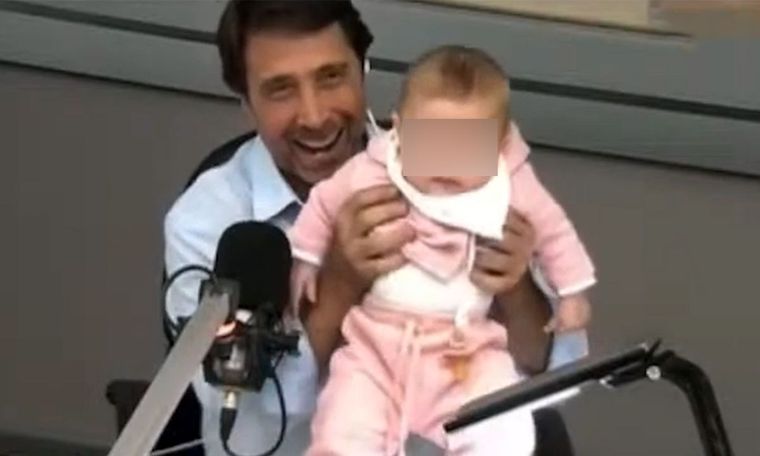 Eduardo Feinmann presentó a su hija en Mitre El periodista fue víctima de bromas por parte de Jorge Lanata