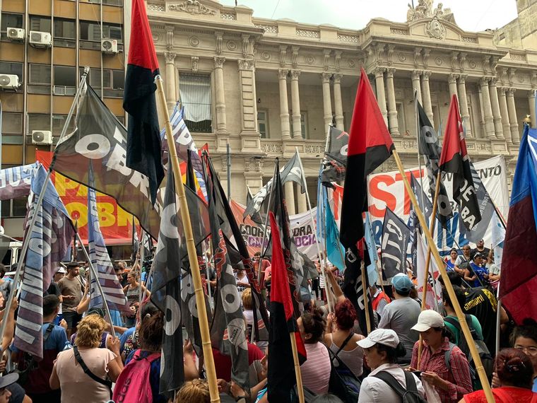 Desde las 10 se realizará un Plenario Nacional Piquetero. Foto: Milagros Moreni