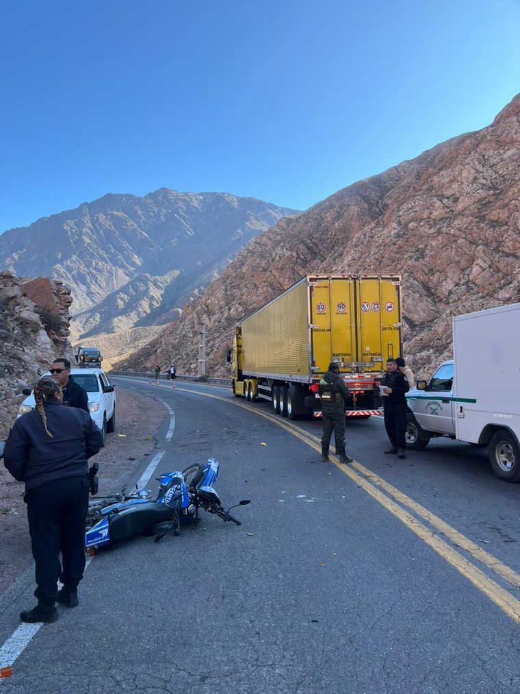 El accidente se registró cerca de Uspallata