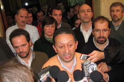 MDZol | Jaque, esta noche en el tercer piso de Casa de Gobierno. Foto: MDZ/Carlos Fernández