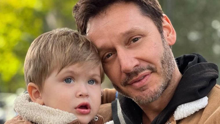 Benjamín Vicuña junto a su hijo Amancio