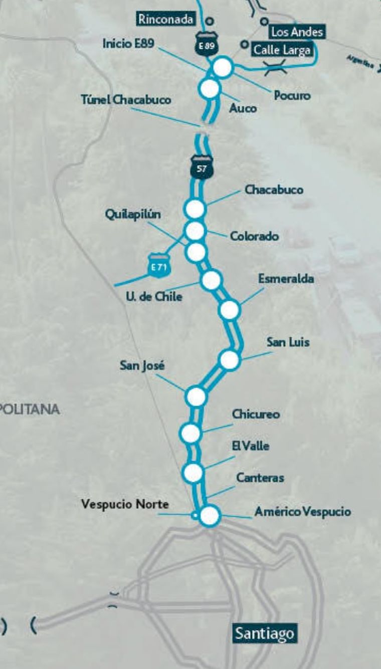 La autopista Los Libertadores sufrirá cortes por tres días.  