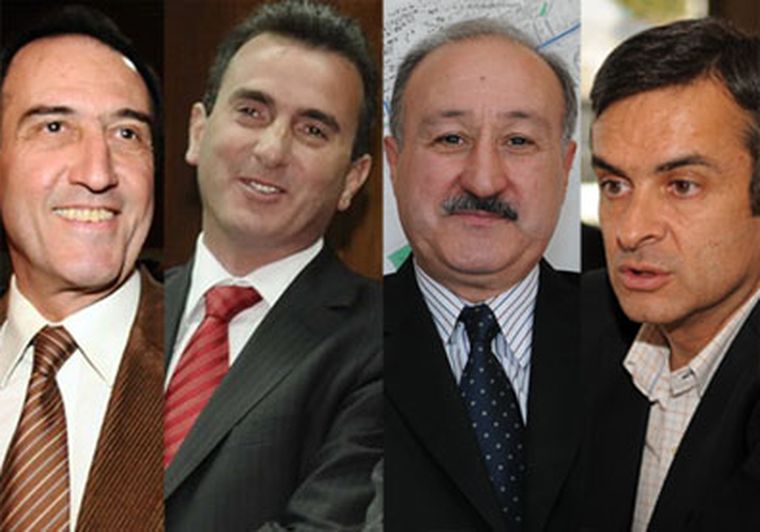 Iglesias, Pérez, Oscar Santarelli y Luis Rosales. Foto: MDZ