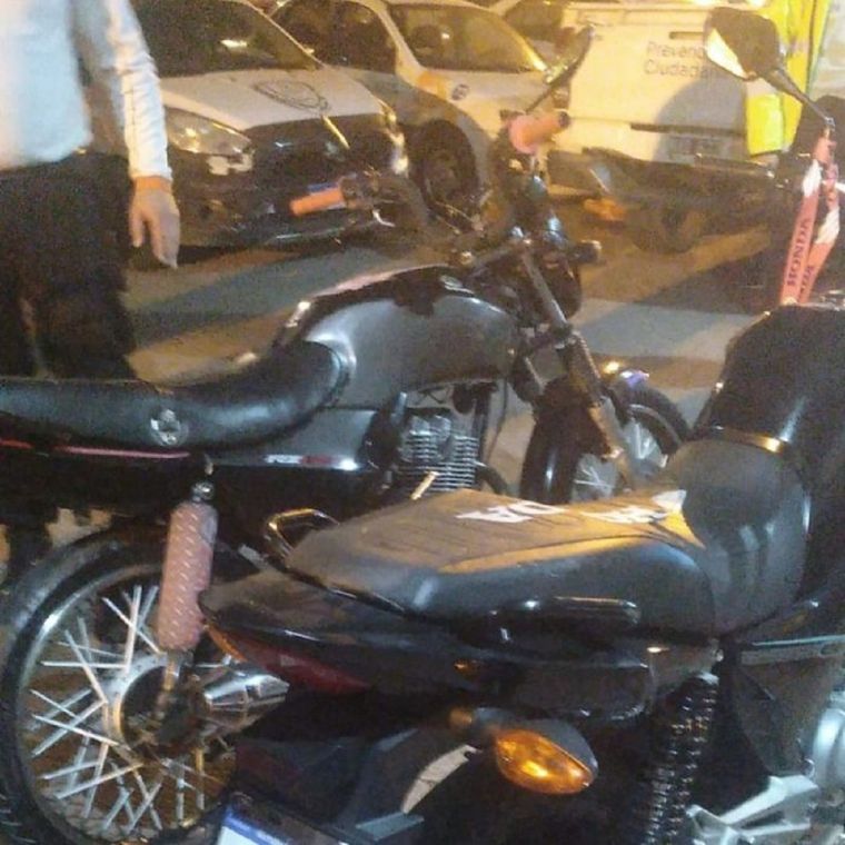 Dos de las motos secuestradas en Maipú que eran utilizadas para correr picadas ilegales Foto: Ministerio de Seguridad de Mendoza
