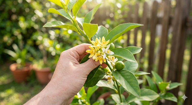 El limonero puede florecer. Fuente: IA Gemini.