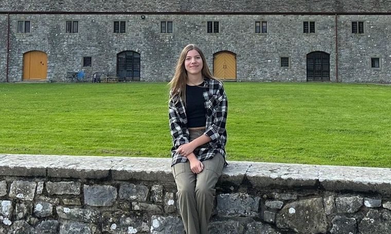 La infanta Sofía en Gales. Foto: Instagram @casarealdeespaña