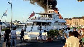 Impactante incendio del yate de José Luis Manzano en la Riviera Francesa Impactante incendio del yate de José Luis Manzano en la Riviera Francesa