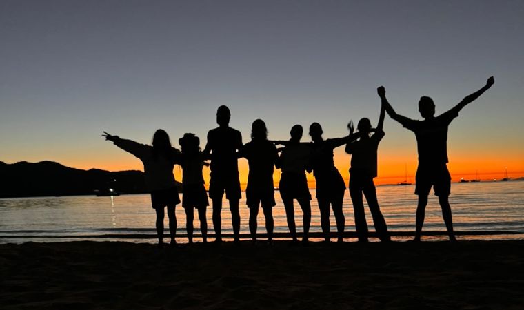 Amigos de viaje en Australia Foto: Gentileza