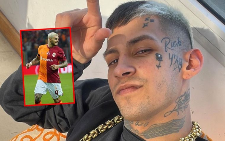 L-Gante respondió si se anima a un picado con Icardi. Foto: Instagram L-Gante / Mauro Icardi