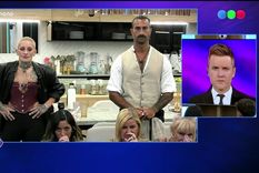 Juliana Scaglione, alias Furia y Lisandro Navarro fueron los últimos participantes en placa este domingo. Foto: Captura de pantalla Youtube Gran Hermano Argentina.