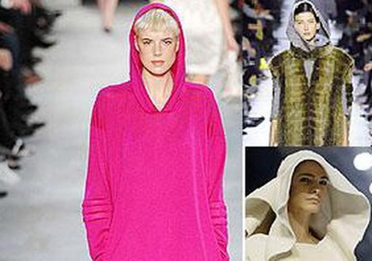 Modelos con capucha para el invierno europeo.
