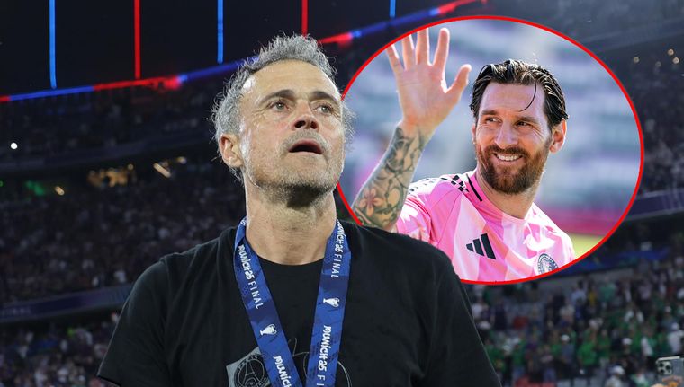 Luis Enrique habló de Messi antes de enfrentar a Inter Miami.