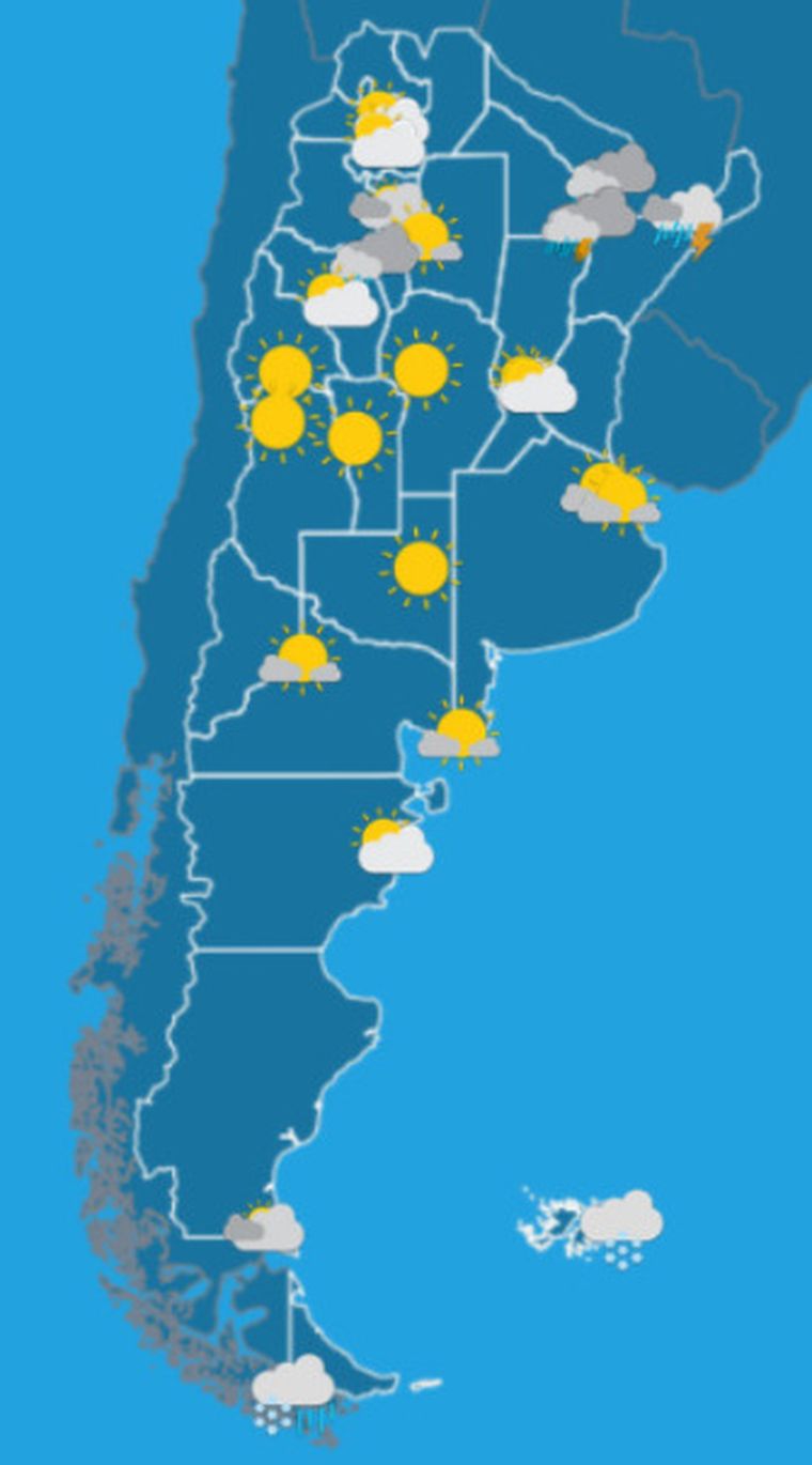 El SMN lanzó alerta para este sábado. El SMN lanzó alerta para este sábado.