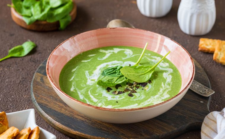 Crema de espinaca Una receta simple y deliciosa en pocos minutos Foto: Shutterstock