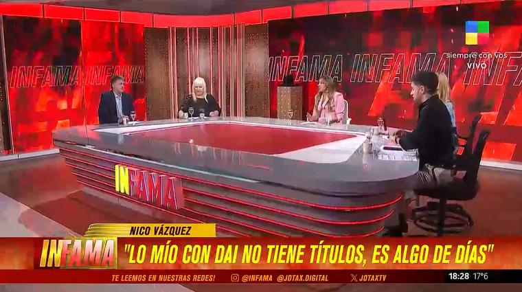 Picante momento en Infama entre Laura Ubfal y Marcela Tauro. Foto: captura de video/ América TV. Picante momento en Infama entre Laura Ubfal y Marcela Tauro. Foto: captura de video/ América TV.