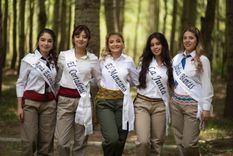 Las candidatas que pretenden el cetro malargünio.