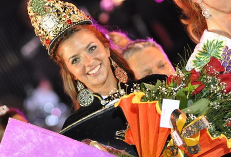 La nueva reina, María Florencia Moralla, de San Francisco del Monte. Foto: Pachy Reynoso/MDZ