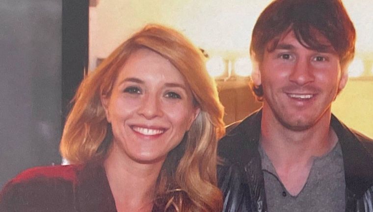 Carla Peterson y Lionel Messi