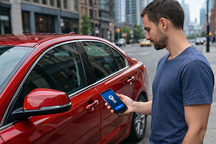 Las llaves digitales convierten el celular o reloj en llave: abren, arrancan y comparten acceso remoto.