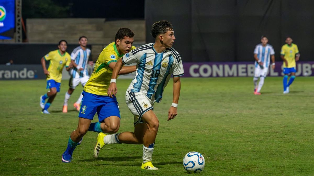 Video: la Selección argentina Sub 17 cayó por goleada con Brasil y el final fue con escándalo