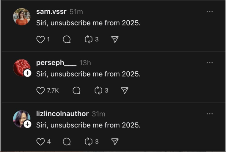 Los postes de Threads, app de Meta, se están repitiendo Los postes de Threads, app de Meta, se están repitiendo