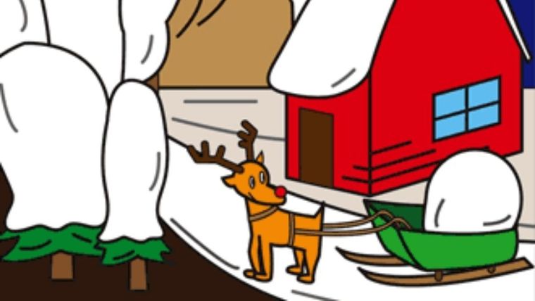 Acertijo visual, reto visual, Papá Noel