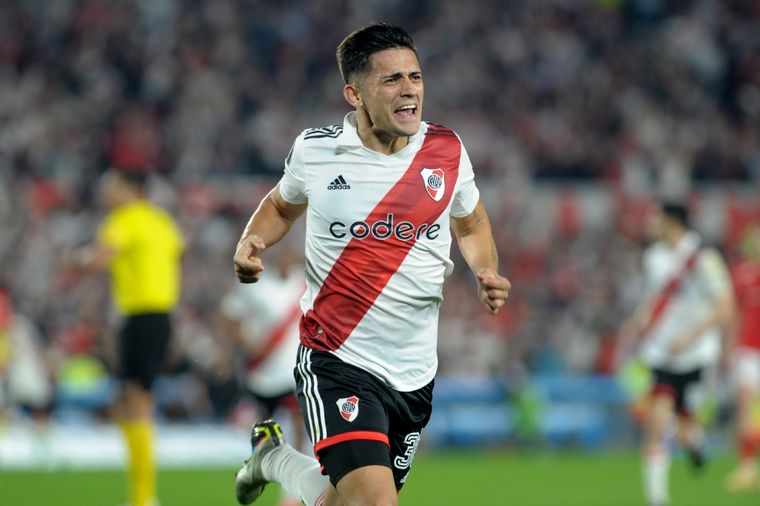 El delantero fue la figura del Millonario. Foto: Télam