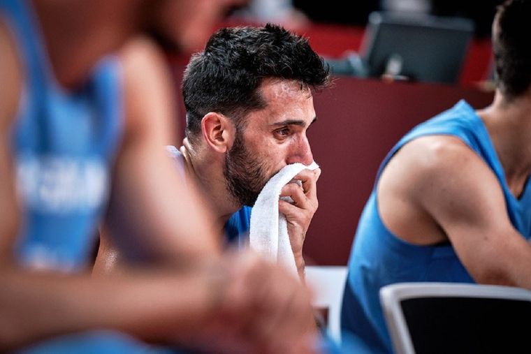 La frustración de Campazzo. Foto: CABB