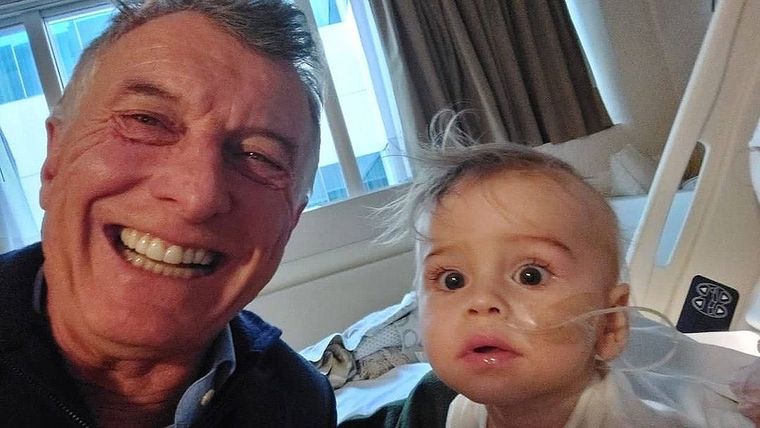 Mauricio Macri publicó una tierna foto junto a su nieto en su cuenta de Instagram Foto: Instagram de Mauricio Macri