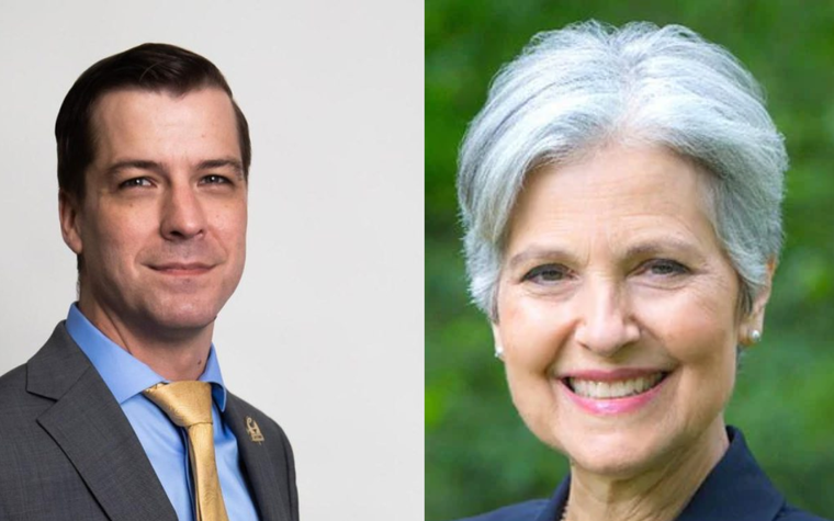Chase Oliver y Jill Stein son candidatos presidenciales estadounidenses por el Partido Libertario y el Partido Verde respectivamente. Foto: X