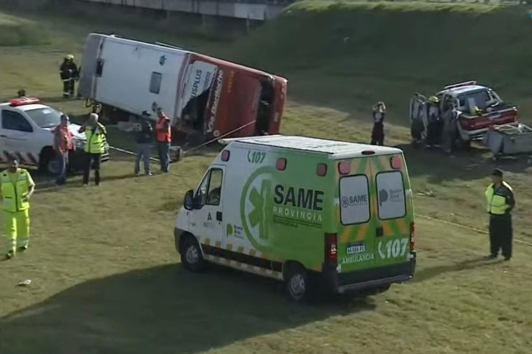 El micro de la empresa Vía Bariloche había salido de Miramar hacia General Pacheco con 38 pasajeros.