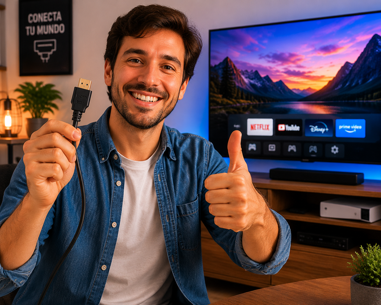 El cable HDMI permite duplicar pantallas, mejorar videojuegos y disfrutar cine en casa con calidad.