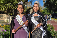 La reina y virreina de la Vendimia de los Cerros recivieron importantes regalos. Foto: @vendimiadeloscerros.ok en Instagram