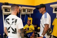 que postura tomo marcos rojo en el vestuario de boca tras la severa sancion a almendra