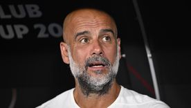 Pep Guardiola calñentó la previa del derby de Manchester. Pep Guardiola calñentó la previa del derby de Manchester.