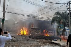 Agüer y Reconquista, tras la explosión Foto: gentileza Agüer y Reconquista, tras la explosión Foto: gentileza