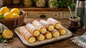 Cañoncitos diferentes: con relleno de crema de limón para una merienda inolvidable