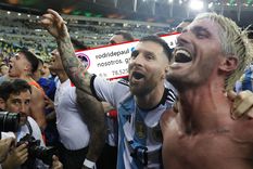 El mediocampista le agradeció al capitán.