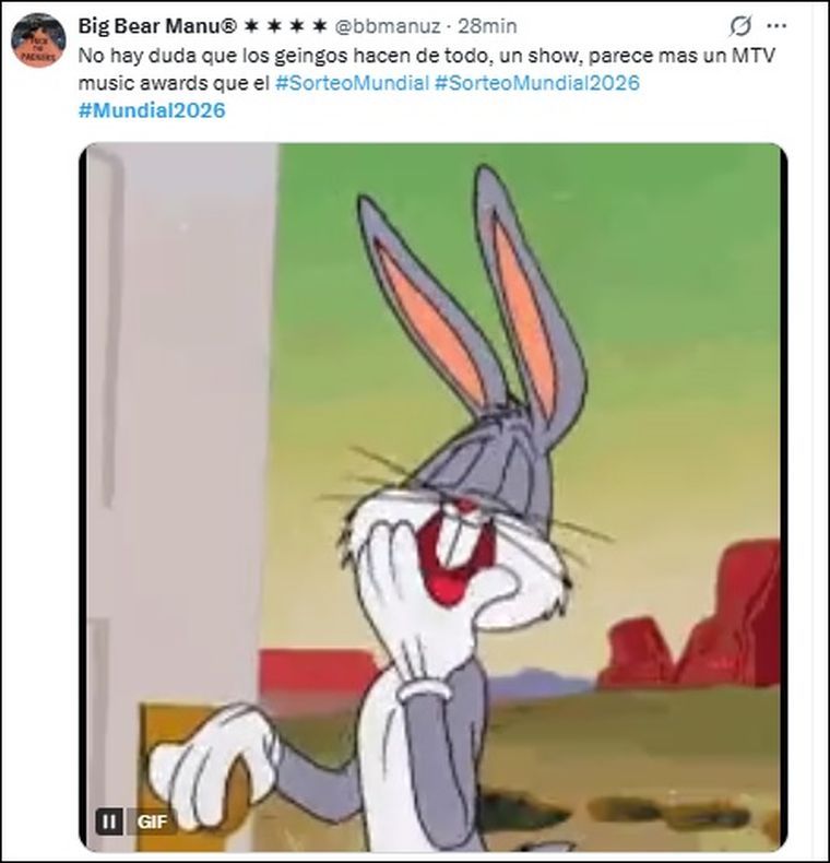 Las redes se llenaron de memes durante el sorteo del Mundial 2026. Las redes se llenaron de memes durante el sorteo del Mundial 2026.