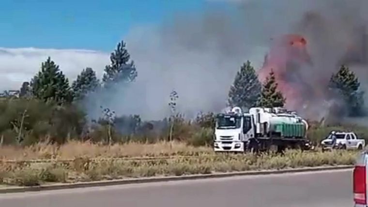 Los incendios en Bariloche continúan sin tregua. Foto: Captura de video