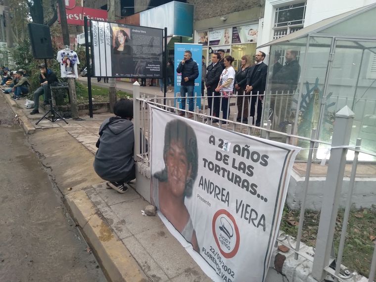 El acto conmemorativo por Andrea Viera Foto: Gentileza