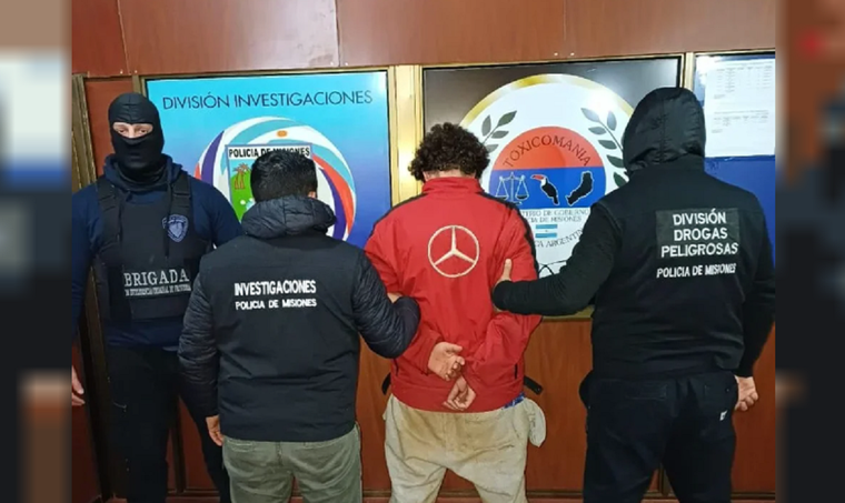 El narco acusado Foto: NA