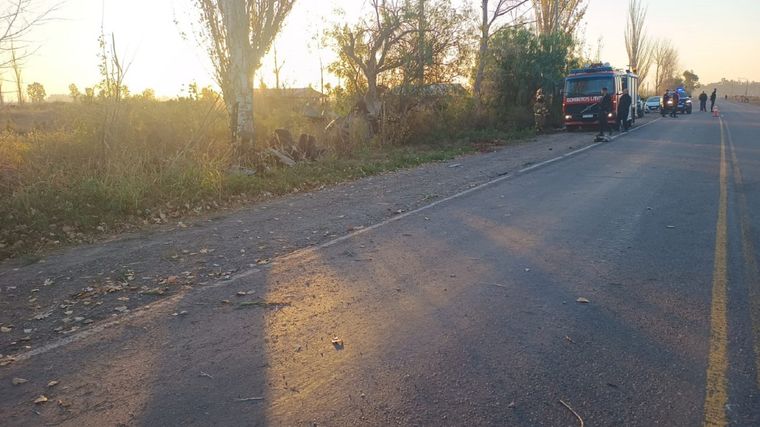 Un hombre murió al perder el control del auto y chocar contra un árbol en Lavalle Foto: Ministerio de Seguridad de Mendoza