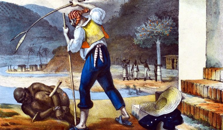 Obra de arte sobre la esclavitud, de Jean-Baptiste Debret. Foto: Wikipedia.