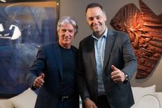 Manuel Adorni con el periodista y amigo Marcelo Grandio