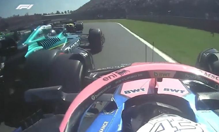 Franco Colapinto se quejó por radio luego de ser encerrado por Lance Stroll en la primera curva.