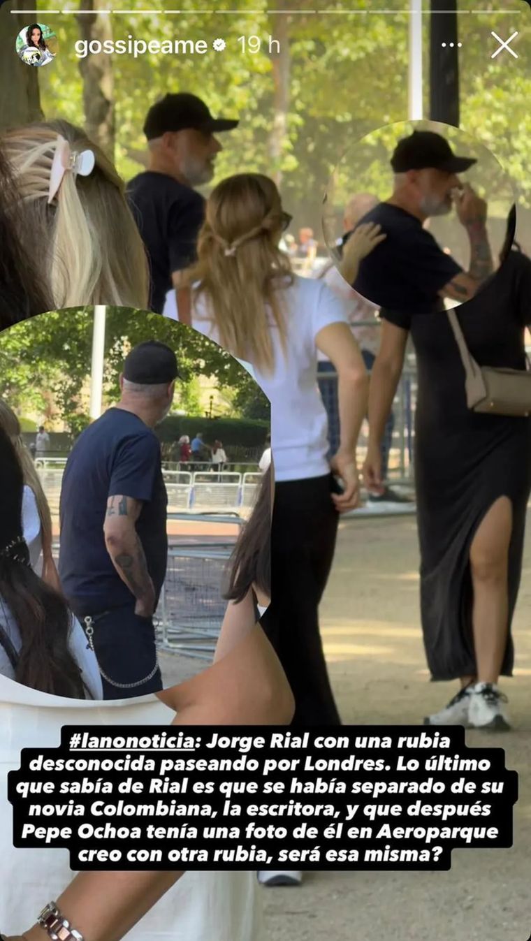 Las fotos de Rial junto a una mujer fueron compartidas por Marcia Frisciotti en su cuenta de Instagram, Gossipeame. Las fotos de Rial junto a una mujer fueron compartidas por Marcia Frisciotti en su cuenta de Instagram, Gossipeame.