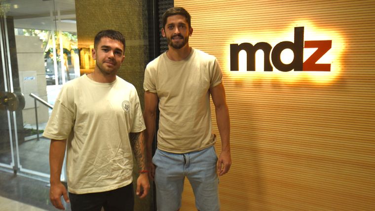 Nicolás Romano y Diego Mondino, figuras del ascenso de Gimnasia a Primera. 